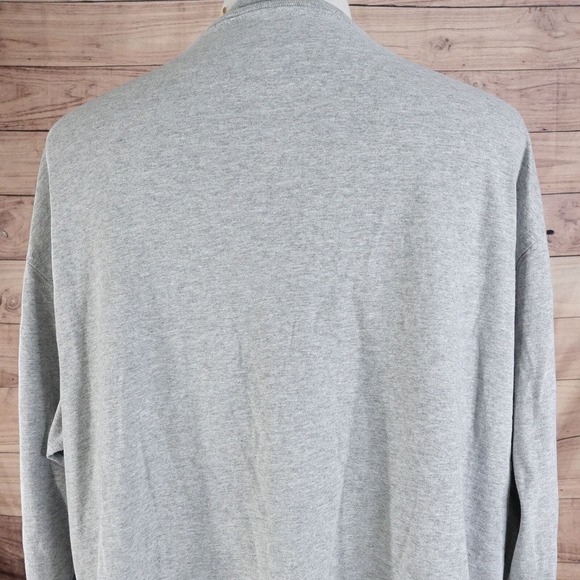 VINTAGE BIG MAC LONG SLEEVE GREY HENLEY T-SHIRT SIZE XL - Picture 6 of 8